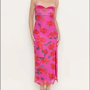 Vibrant Floral Midi Dress